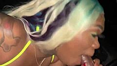 creampied at pool party 😍 bent over big cock in public!