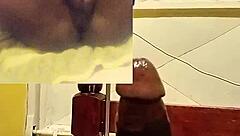 sexyjayla254 masturbating sensual from back front big black cock cumshot close up view