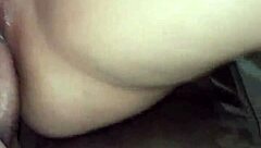 Homemade Trio Sees Buddy's Girlfriend Double Penetrated Gaping Pussy in Stockings