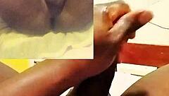 sexyjayla254 masturbating sensual from back front big black cock cumshot close up view