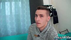 Blonde housewife vanessa hell's ass destroyed while cuck hubby watches in shame