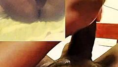 sexyjayla254 masturbating sensual from back front big black cock cumshot close up view