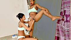 Uttaran20 FFM 3some Standing Sex with Deepthroat and Rough Pounding