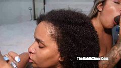 Four Brazilian Latinas Gangbang Big Booty Victoria Dias with Johnny Gab Clarke's Huge Cocks