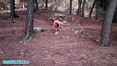 Petite latina student bends over for stranger's sloppy creampie in wet forest public fuck