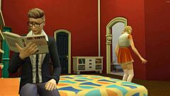 Hot BLONDE TEEN invites colleague home for CREAMPIE study fuck