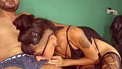 friend bends me over rips clothes fucks ass rough doggystyle drips cum everywhere