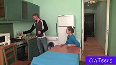 teens pavel and karolina go hard in dorm domination 😈🔥