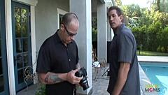 a knock on the door leads to steamy fun with big fake tits milf