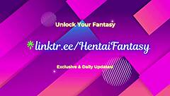 Anime redhead Makima RIDES huge HAIRY cock