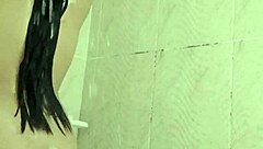 little college teen sneaks a shower masturbate but roommate catches her dripping wet