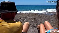 bella modele's fierce beach anal destruction