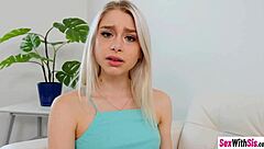 my sexy blonde stepsis scarlett hampton sucks my big dick while snapping pics