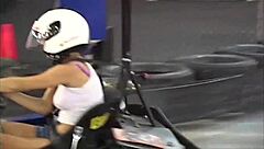 Swinger backseat threesome has us horny kissing riding!