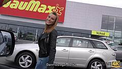 hunt4k buys young shop girl's tight pussy for cash