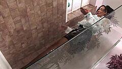 i couldnt resist romana's steamy shower fuck, shaved and tattooed!!