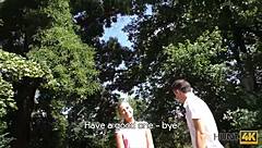 hunt4k. her tiny 18+ butt in tight jeans traded for quick cash sex