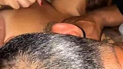 Legs Spread Wide Licking Everyone's Pussy!