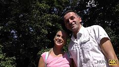 hunt4k. her tiny 18+ butt in tight jeans traded for quick cash sex