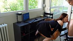 Stepmom trashed my laptop so we could fuck