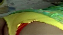 Stepbrother Caresses Relaxing Stepsis on Beach Then Fucks Creampie