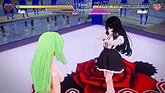 lesbian lovers finger fuck kiss squirt in wet pussy battle