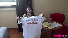 backstage with a big ass venezuelan escort sucking cock and taking cumshots