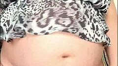 hairy pregnant arab milf awakens horny pussy cravings in solo nude tease