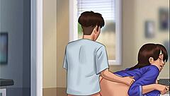 damn summertime saga debbie 11 español got that big ass bouncing on monster cock 🍑🍆💦