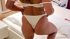 latina babe plays solo with her huge cock toy fun