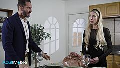 petite freya parker rides quinton james thick cock while alex listens