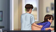 damn summertime saga debbie 11 español got that big ass bouncing on monster cock 🍑🍆💦