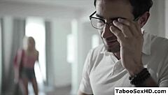 skinny teen gets fucked deep by her old teacher after blowjob