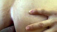 she drops jeans for rough outdoor ass pounding on her thick booty