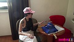 backstage with a big ass venezuelan escort sucking cock and taking cumshots