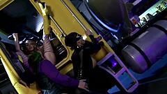 BIG BOOB SUPERHEROINES suck and fuck HORNY HEROES in wild group orgy action