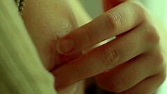 Wow! Blonde Model Teases Nipples Pussy Closeup Slow-Motion!