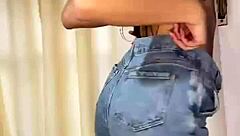 wanna see this latina teen rip clothes in hot striptease?