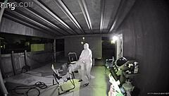 Bent over public wife takes creampie after sucking huge cock outdoors