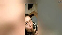 Ever seen a girlfriend deepthroat like this with massive tits bouncing?