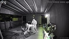 Bent over public wife takes creampie after sucking huge cock outdoors