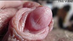 ever seen a big clit throb and explode up close?