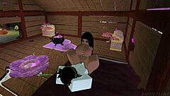 lightskin babe begs hard then takes massive cock pounding