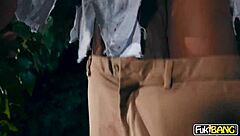 roxxxie sinner takes double creampie in interracial zombie swalloween orgy