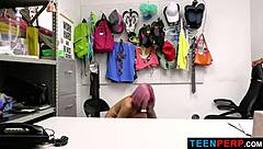 Luna Steals Candy, Jovan Punishes Petite Teen Perp with Monster Cock Doggystyle