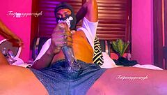 wanna see me strap on and pound her fat ebony pussy in pantyhose?