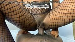 Teen rides huge african black cock cowgirl