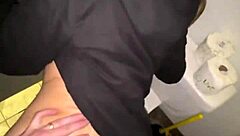 caught us anal fucking in restroom but we didn't stop