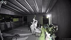 Bent over public wife takes creampie after sucking huge cock outdoors