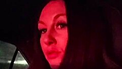 Italian Long Hair Big Tits Milf Artemisia Love Flashes Juicy Boobs In Sexy Solo Car Ride